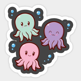 Kawaii Octopi Sticker